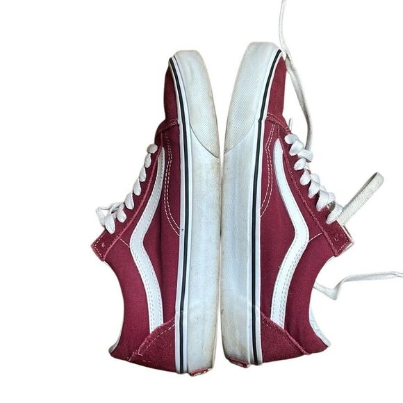 Vans Old Skool Low Top red Suede Men’s 6.5 women’s 8 - Picture 6 of 6